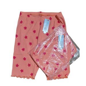 Cat & Jack Girls Ribbed Flower Shorts Size XXL 16/18